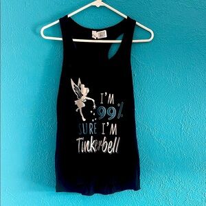 5 for 20 Disney Black Tinkerbell Tank Top